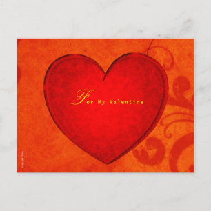 Für meine Valentine Postkarte