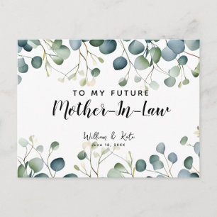 Für meine zukünftige Schwiegermutter-Grünpflanzen  Postkarte