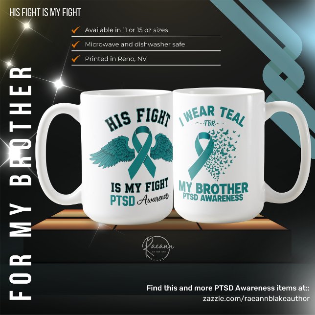 Für meinen Bruder PTSD-Aufklärungs-Keramikbecher Kaffeetasse (Von Creator hochgeladen)