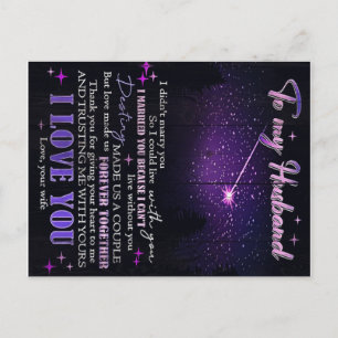 Für meinen Ehemann Dekor, Liebeszitate Brief Ankündigungspostkarte