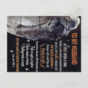 Für meinen Ehemann Design   Liebeszitate für den E Postkarte