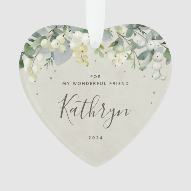 Für meinen Freund Weihnachten Non-Foto Herz Ornament (Vorderseite)