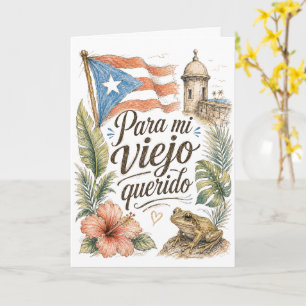 Für meinen geliebten Puerto Rico Vatertag Karte