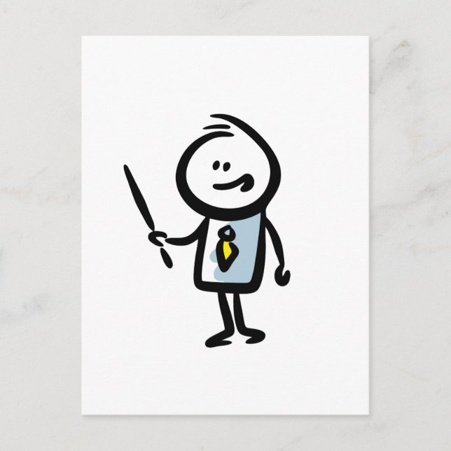 Für meinen Lehrer Feiertagspostkarte (Vorderseite)