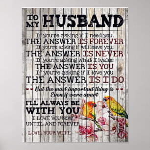 Für meinen Mann Geschenk, Personalisiertes Geschen Poster