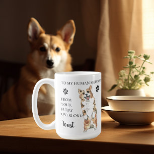 Für meinen menschlichen Diener Lustiges Hundegesch Kaffeetasse