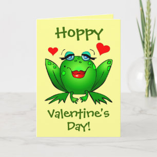 Für meinen Prinzen Hoppy Valentines Frogs Niedlich Feiertagskarte