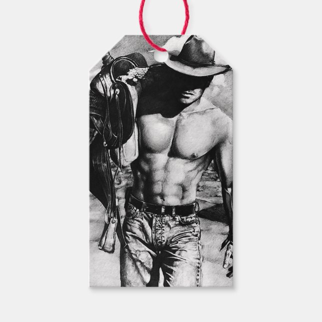 Für Men Classic Fine Art Alpha Male Cowboy Geschenkanhänger (Vorderseite)