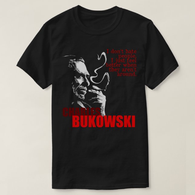Für Mens Frauen Charles Bukowski Idol gibt Fot Yo T-Shirt (Design vorne)