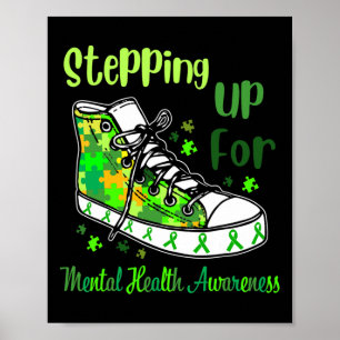 Für Mental Health Awareness Shoes Poster
