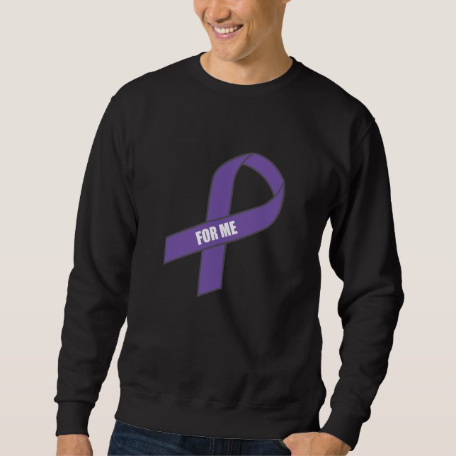 Für mich (lila Band) Sweatshirt (Vorderseite)