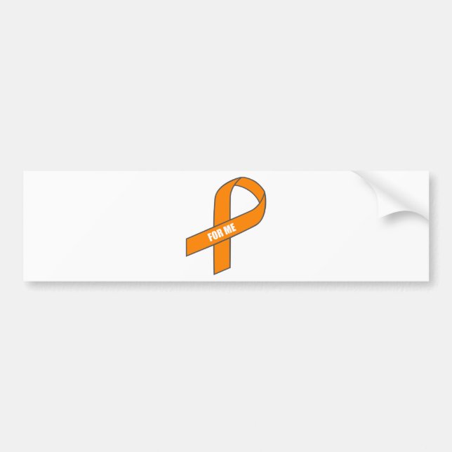 Für mich (orange Band) Autoaufkleber (Vorne)