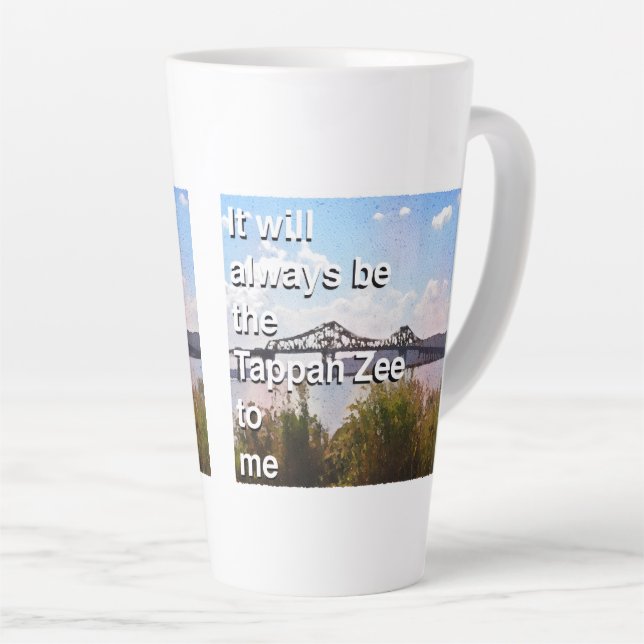Für mich wird es immer die Tappan Zee sein Milchtasse (Rechte Ecke)