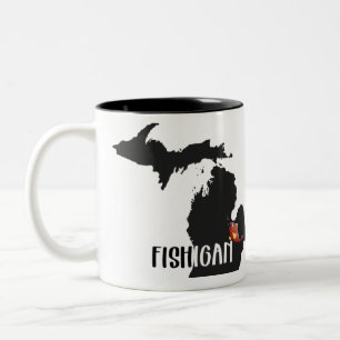 für Michigan Fischer Zweifarbige Tasse