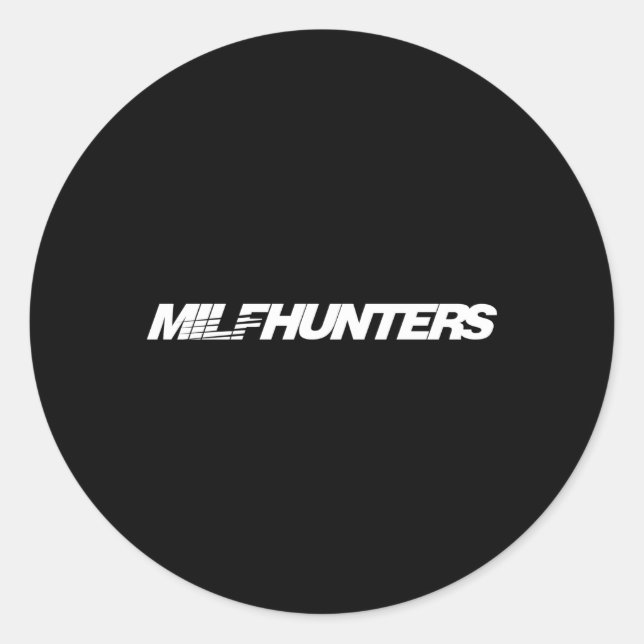 Für Mietwagen und Milfhunter oder Speedhunter Runder Aufkleber (Vorderseite)