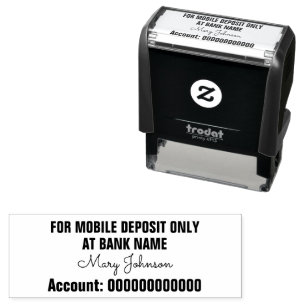 Für mobile Einlagen nur Signature Bank Name Act. Permastempel