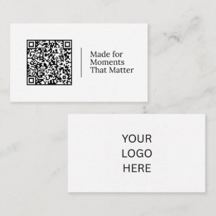 Für Momente, die zählen Anpassbarer QR-Code Visitenkarte