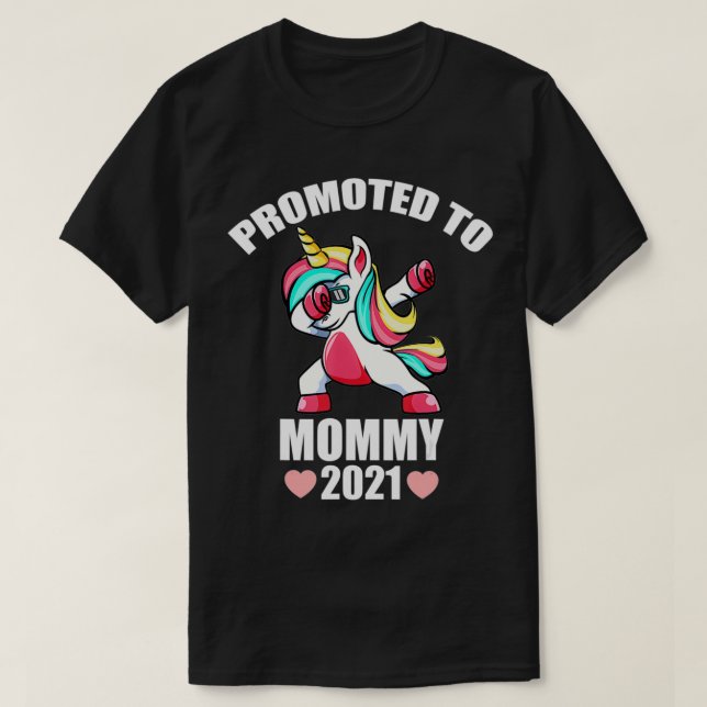 Für MOMY 2021 bekannt als Einhorn erste Mama Wome T-Shirt (Design vorne)