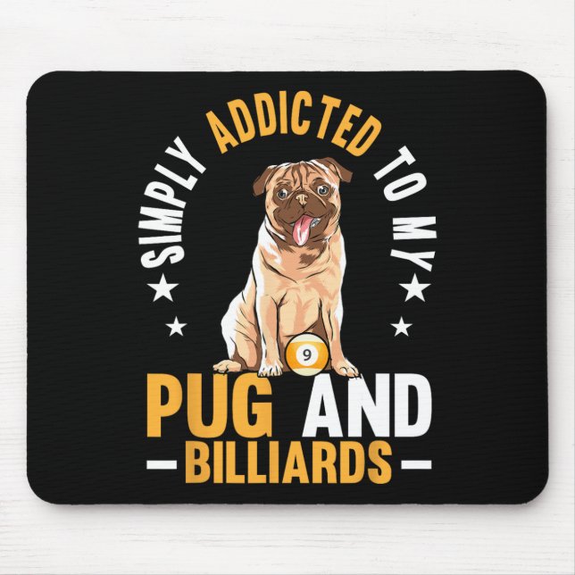Für Mops und Billard Billard Billard Pool Mousepad (Vorne)