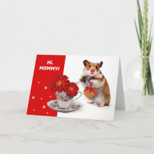 Für Mutter am Muttertag. Funny Hamster Karte