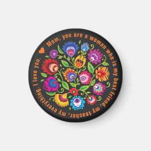 Für Mutter polnische Folklore-Komposition Magnet