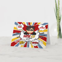 für Nephew Get Well Boy Superhero Comic Book