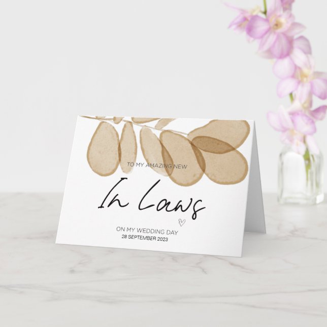 Für neue Eltern im Jura Hochzeit danke von Bride Karte (Orchidee)