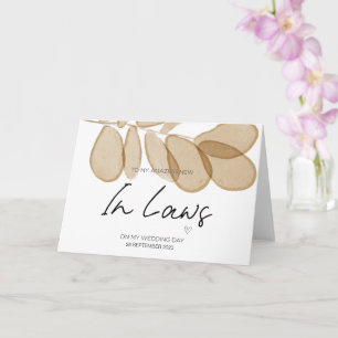 Für neue Eltern im Jura Hochzeit danke von Bride Karte