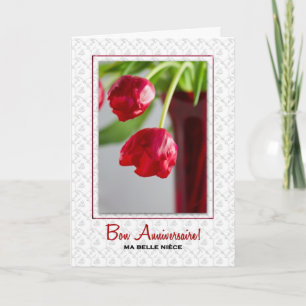 für Niece Joyeux Anniversaire French Birthday Karte