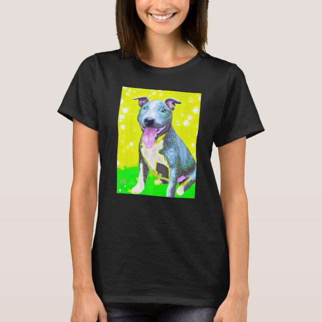 Für Niedliche Dog Puppie Fan im Dog Art Style Prem T-Shirt (Vorderseite)