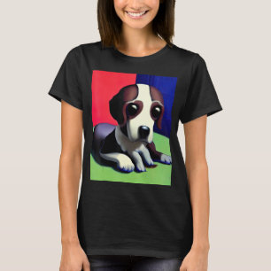 Für Niedlichen Hund-Puppie-Lüfter im Hundeart-Stil T-Shirt