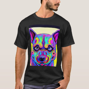Für Niedlichen Hund Puppie-Lüfter im Hundeart-Stil T-Shirt