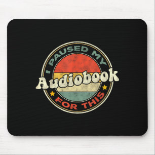 Für Obook-Hörer O Buchliebhaber Retro Frauen  Mousepad