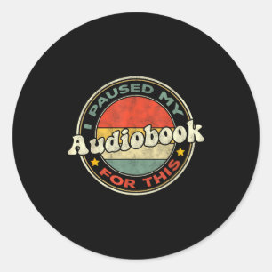 Für Obook-Hörer O Buchliebhaber Retro Frauen Runder Aufkleber