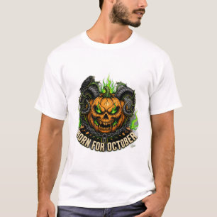 Für Oktober Halloween-Shirt Geboren T-Shirt