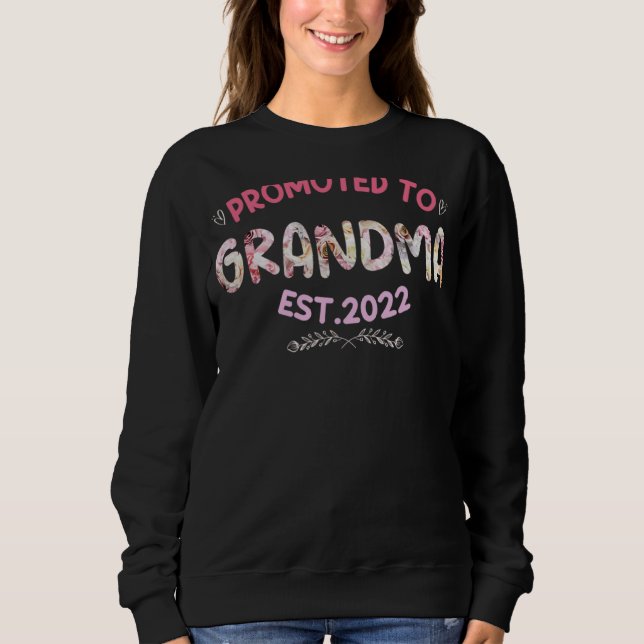 Für Oma 2022 Blume Sweatshirt (Vorderseite)
