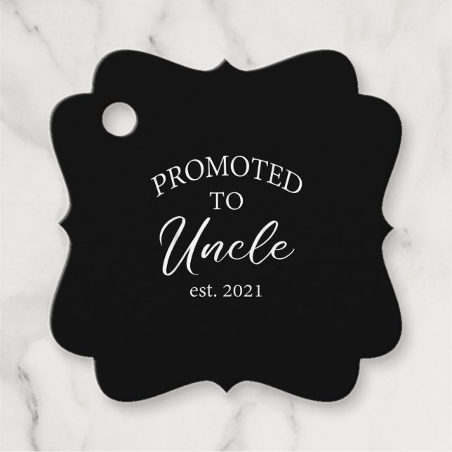 Für Onkel Est bestimmt. 2021 | Geschenk für Onkel Geschenkanhänger (Vorderseite)