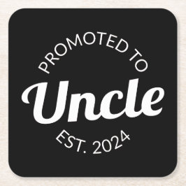 Für Onkel Est bestimmt. 2024 I Rechteckiger Pappuntersetzer