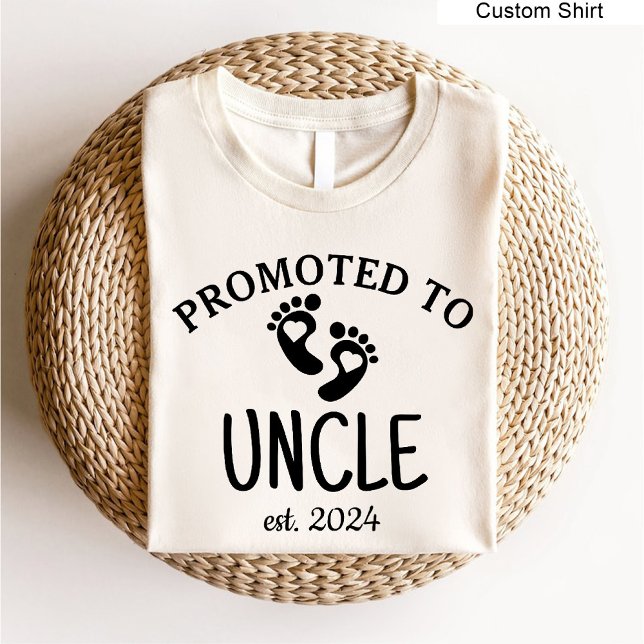 Für Onkel/Schwangerschaft bekannt Weiß T-Shirt (Promoted to Uncle / Pregnancy announcement white T-Shirt)