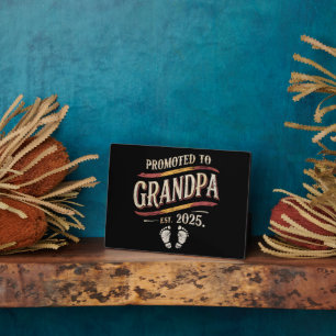 Für Opa 2025 befördert Opa Opa est 2025 Fotoplatte