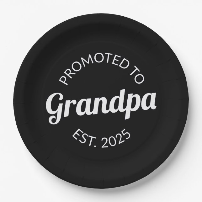 Für Opa Est bestimmt. 2025 Pappteller (Vorderseite)