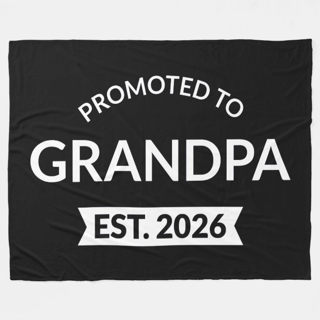 Für Opa Est bestimmt. 2026 Fleecedecke (Vorderseite (Horizontal))