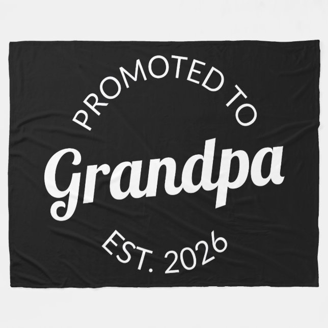 Für Opa Est bestimmt. 2026 Fleecedecke (Vorderseite (Horizontal))