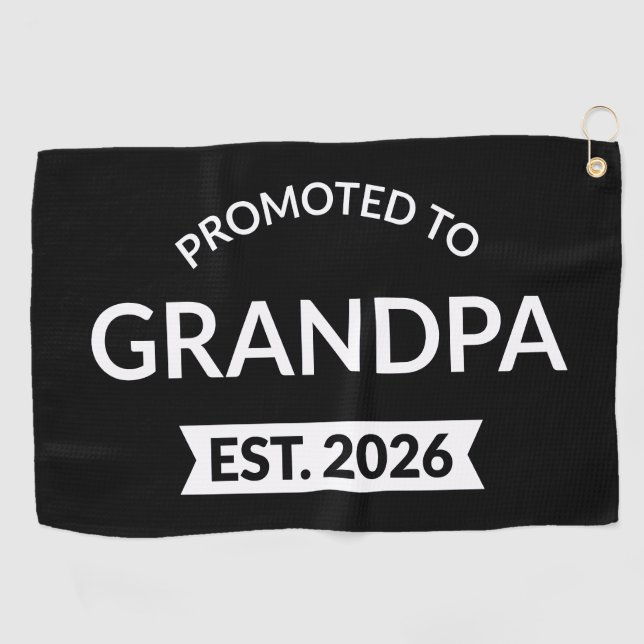 Für Opa Est bestimmt. 2026 Golfhandtuch (Horizontal)