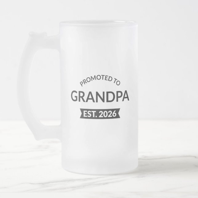Für Opa Est bestimmt. 2026 Mattglas Bierglas (Links)