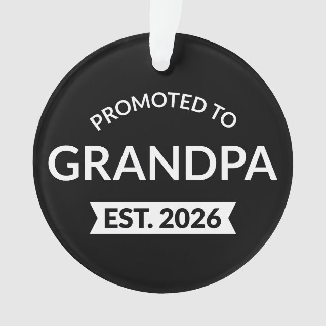 Für Opa Est bestimmt. 2026 Ornament (Vorderseite)