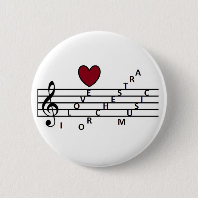 Für Orchistra-Musikliebhaber Button (Vorderseite)