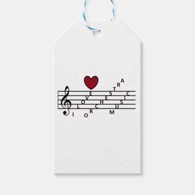 Für Orchistra-Musikliebhaber Geschenkanhänger (Vorderseite)