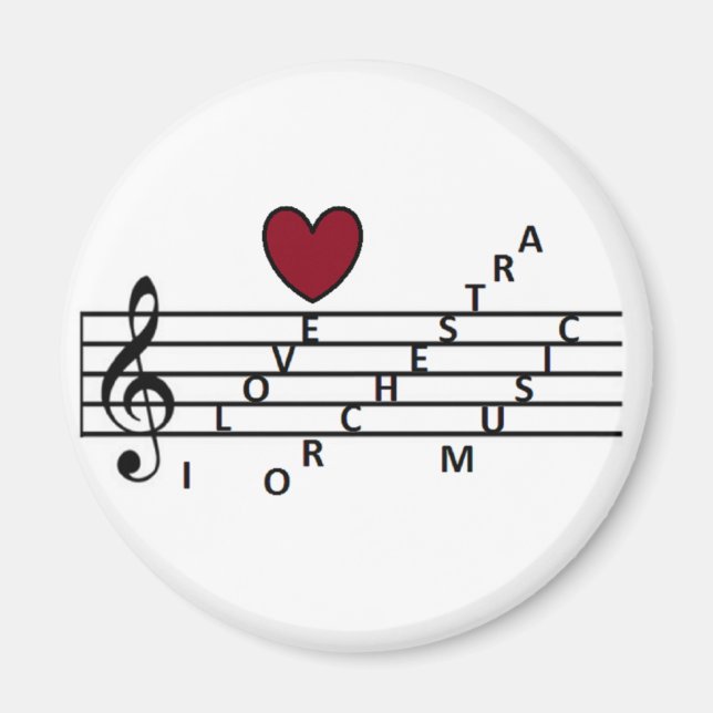 Für Orchistra-Musikliebhaber Magnet (Vorne)