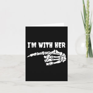 Für Paare bin ich mit ihrem Skelett Matching Hallo Karte